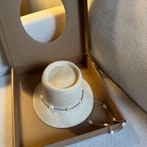 NWT, never worn, in box Lack of Color The Inca Bucket with Seashels!!